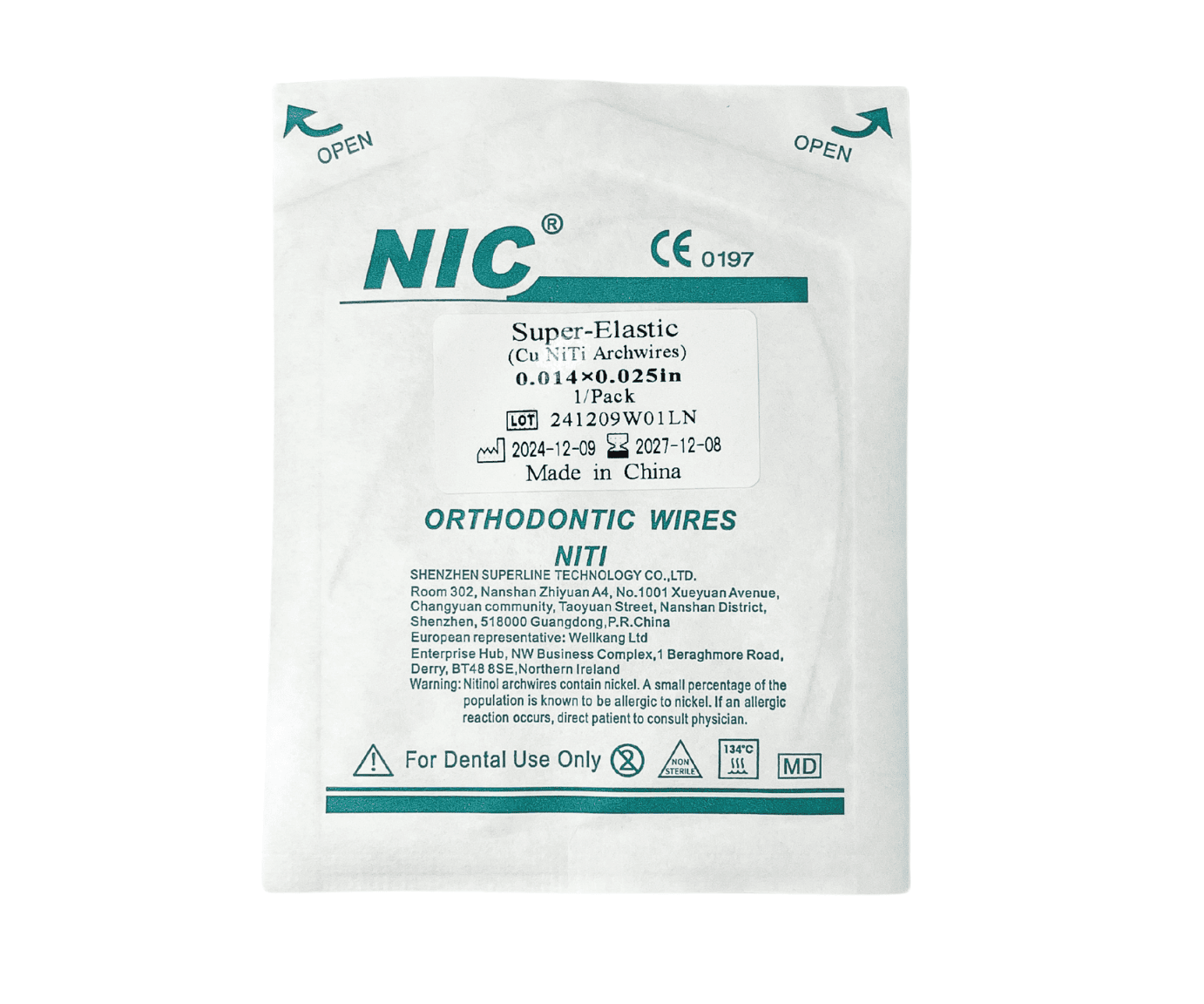 Dây cung CU-niti nong rộng