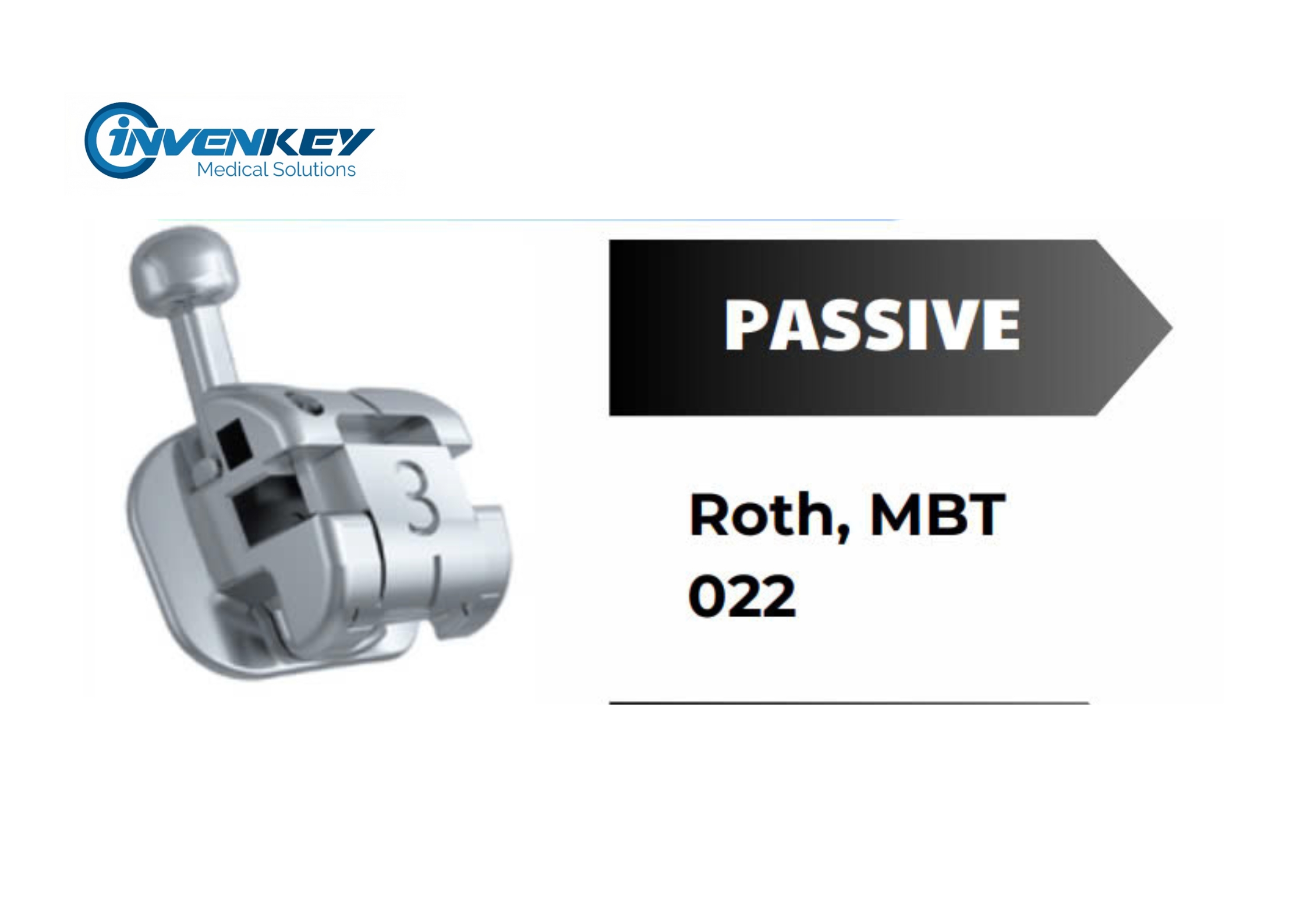Mắc cài kim loại tự đóng Passive Ludwig